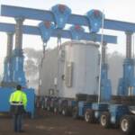 Lampson gantry jacking systems are for lifting from above the load to place onto heavily engineered trailers before moving into location.
