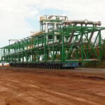 Lampson 34 axle SPMT with 342Te, 79m x 11m x 9.8m Slugcatcher - Blacktip