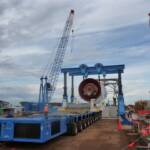 Lampson gantry jacking systems are for lifting from above the load to place onto heavily engineered trailers before moving into location.