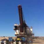 Mining companies hire transport companies with high capacity modular trailers to move mining shovels and draglines between mines